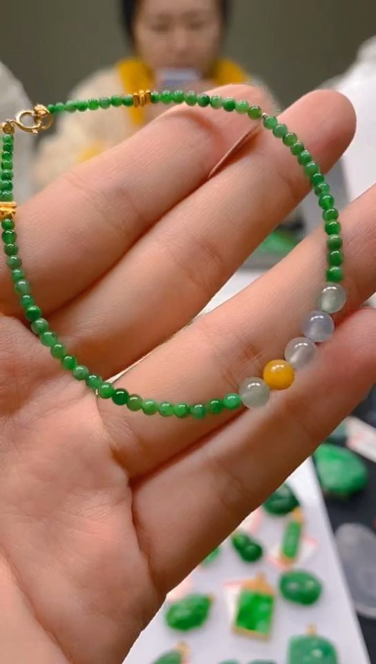 【闪购商品】翡翠颈饰未镶嵌天然翡翠A货，支持复检