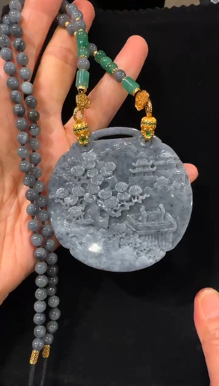 颈饰未镶嵌翡翠国风