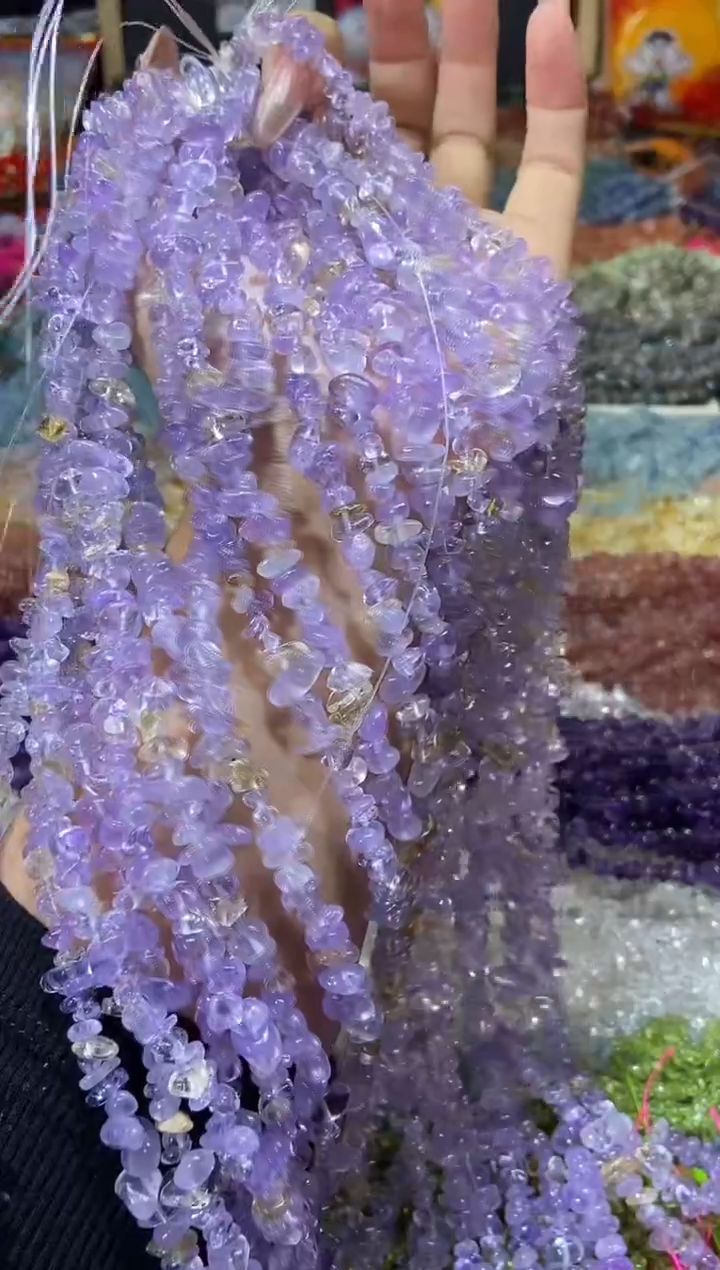 【闪购商品】水晶珠宝半成品未镶嵌紫黄晶