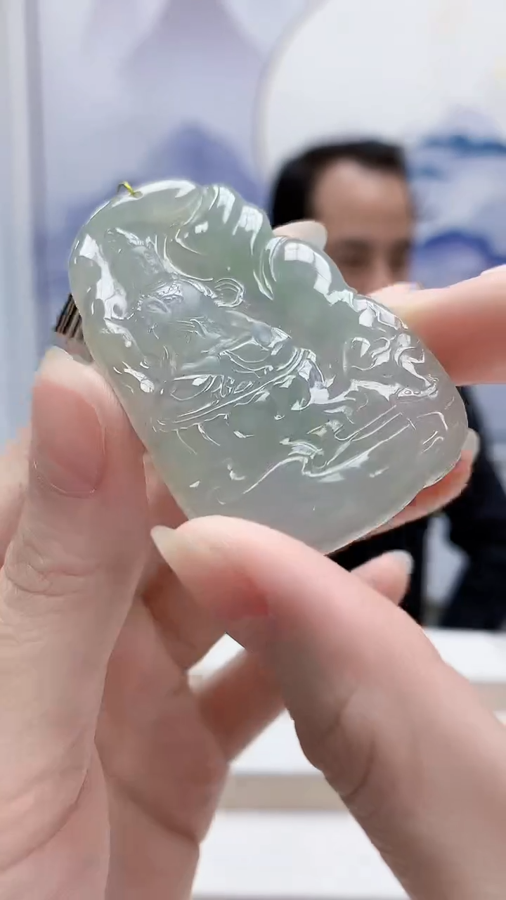 未镶嵌定制翡翠4957ry-毛货挂件