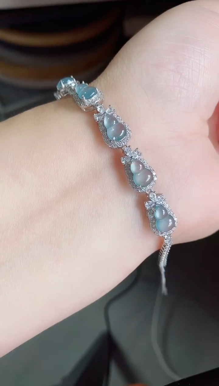 银S925镶嵌戒指翡翠1