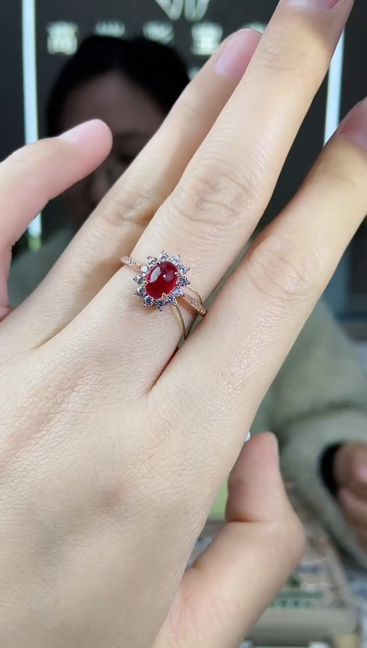 【闪购商品】红宝石手饰银S925镶嵌手饰