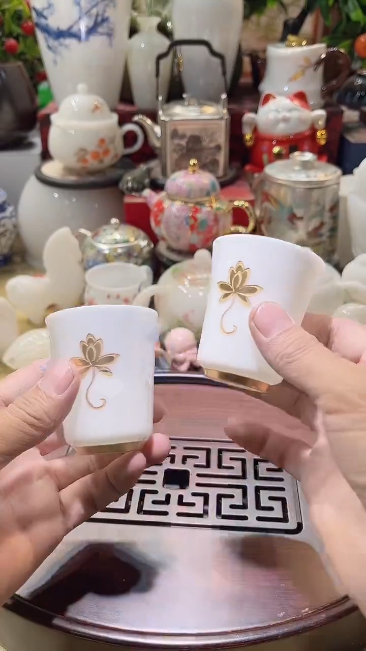 瓷片德艺茶器直播间@@对杯