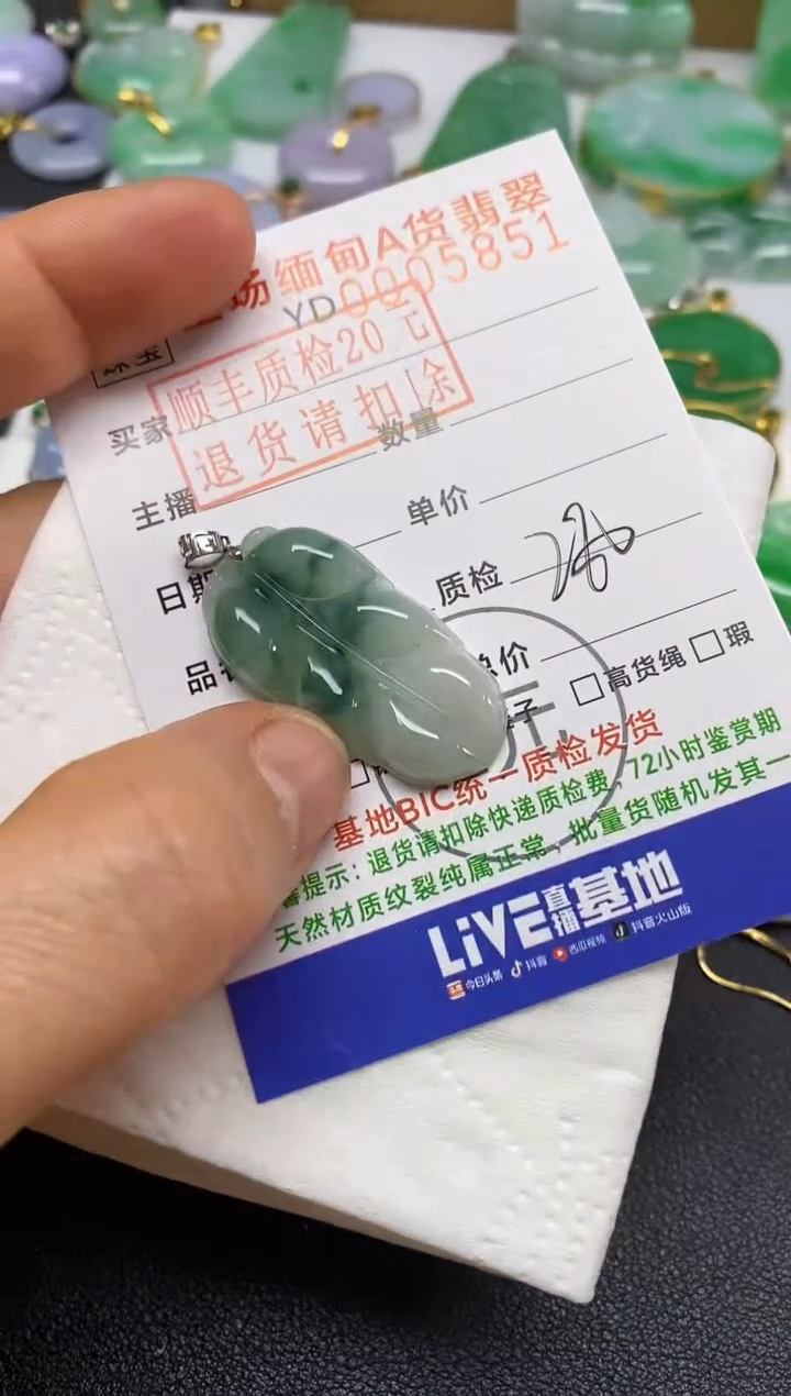 【闪购商品】翡翠吊坠(不含链)未镶嵌叶子