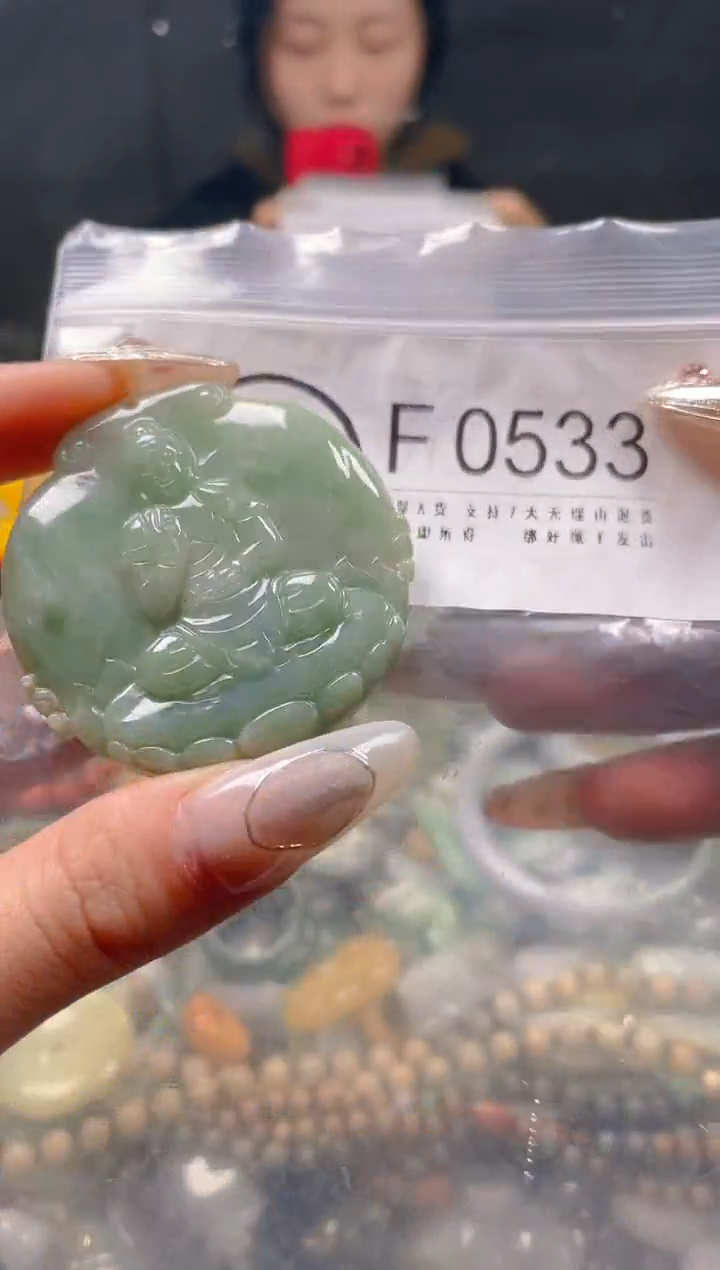 【闪购商品】翡翠颈饰未镶嵌/F/翡翠A货一图一物