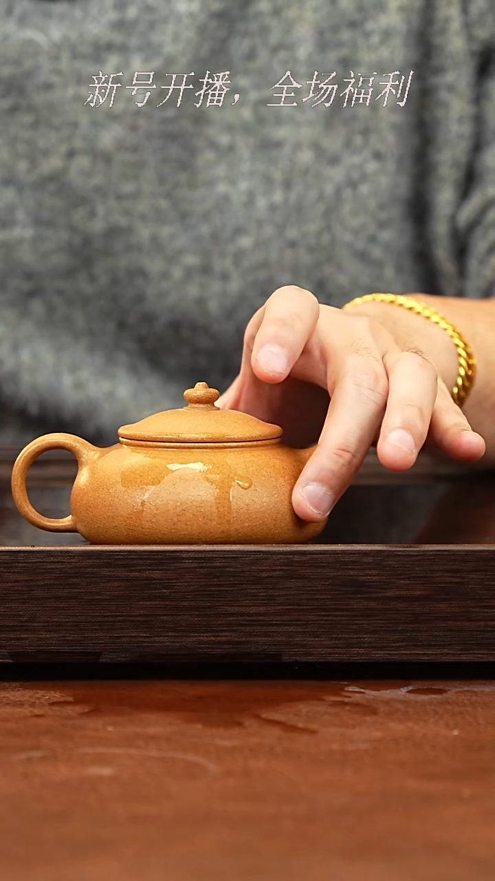 茶壶紫砂26y14黄金段寒江