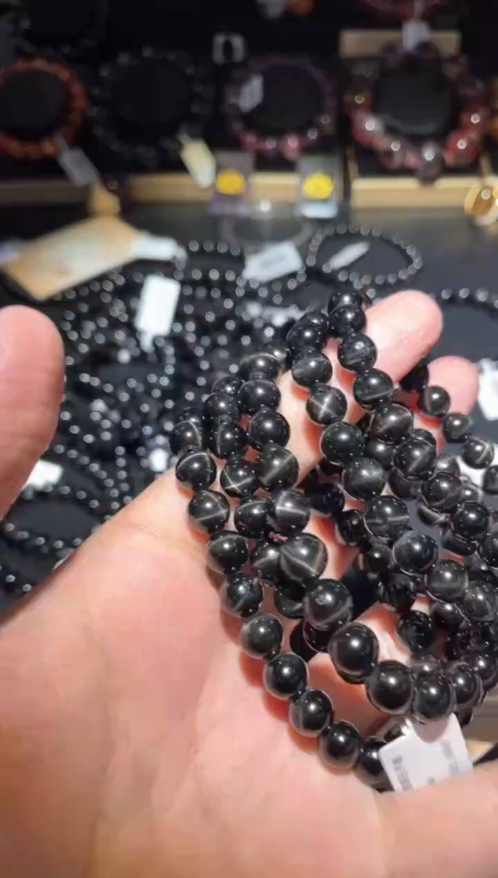 【闪购商品】透辉石手链未镶嵌透辉石单圈A8（多样性发其一）