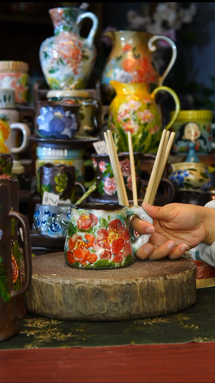 陶瓷98景德镇手工手绘釉下彩