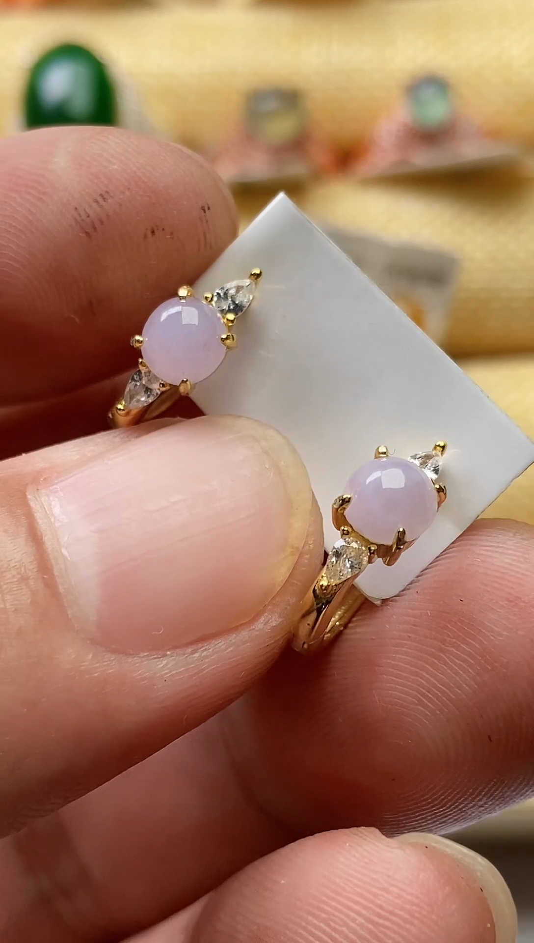 【闪购商品】翡翠戒指银S925镶嵌0000