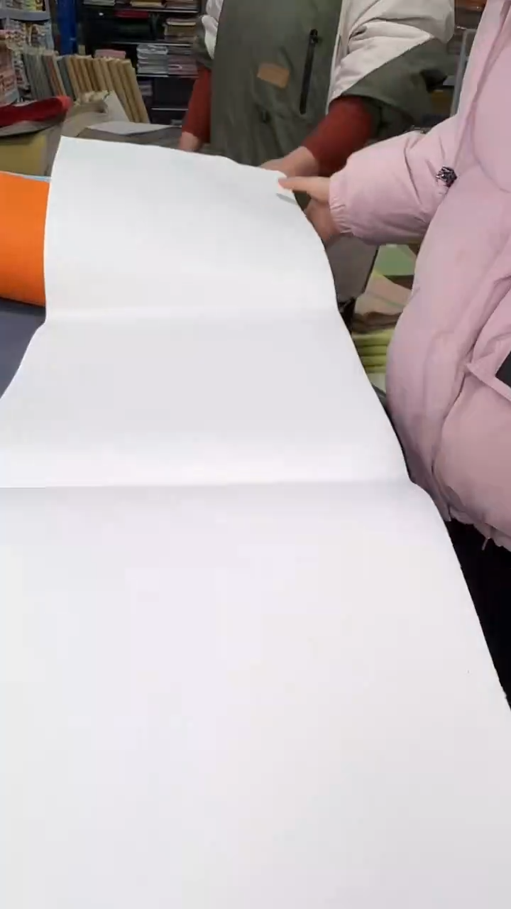 纯手工边角料32*96cm50张白色罗纹半生熟