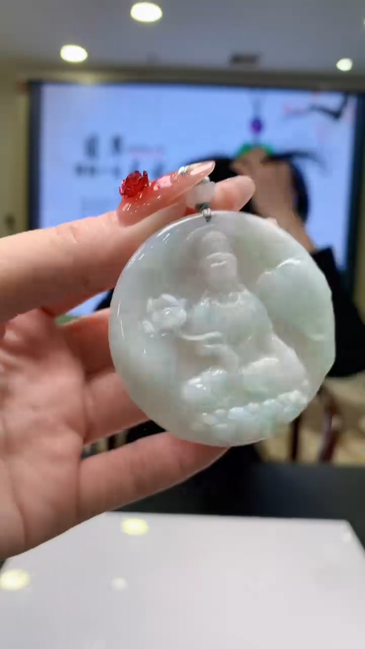 【闪购商品】定制翡翠未镶嵌1026ry-毛货挂件16
