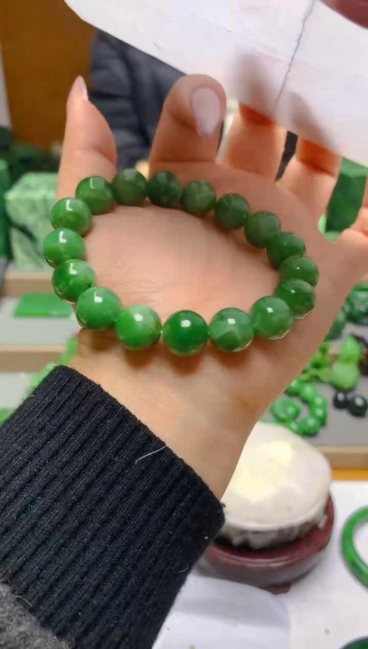 【闪购商品】和田玉（碧玉）手串未镶嵌1