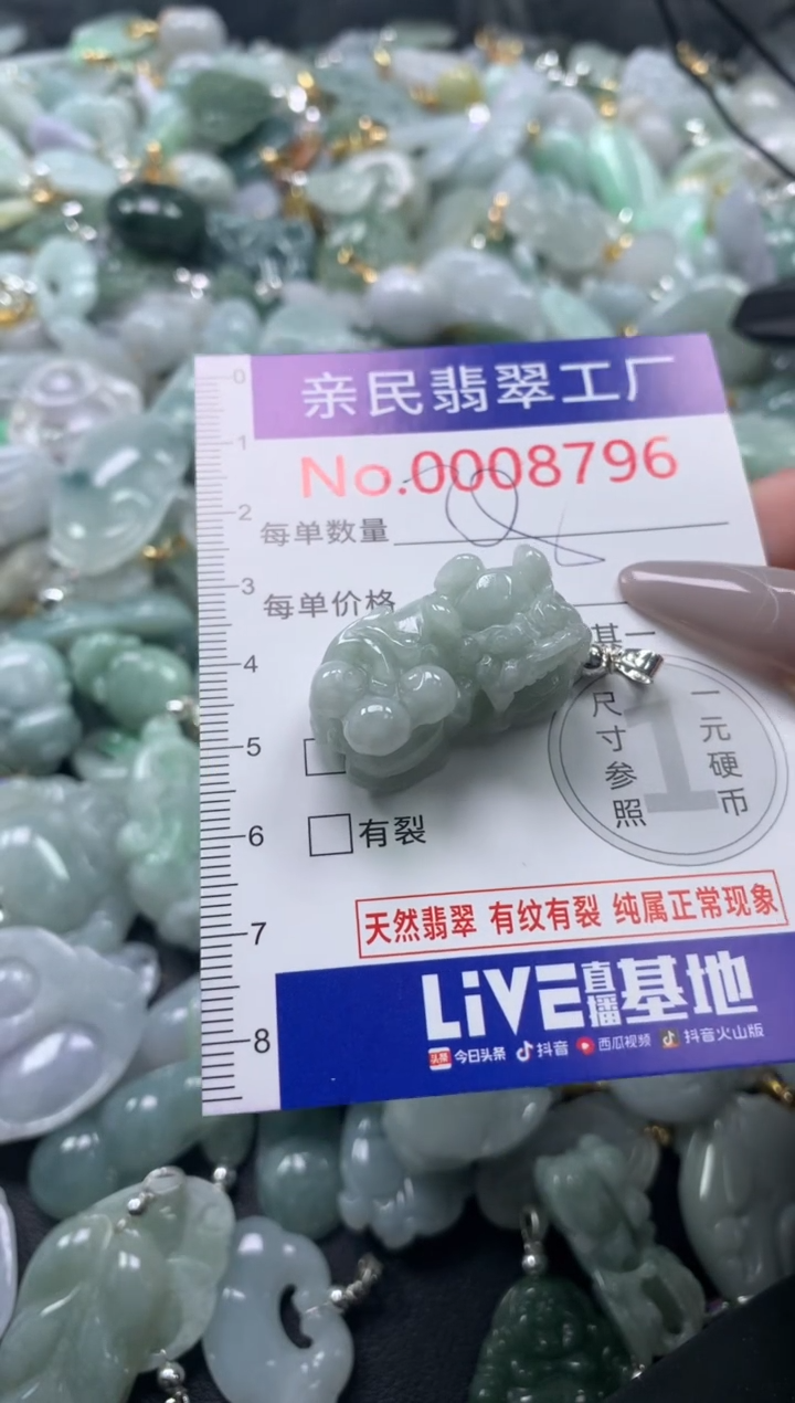 颈饰未镶嵌翡翠8796