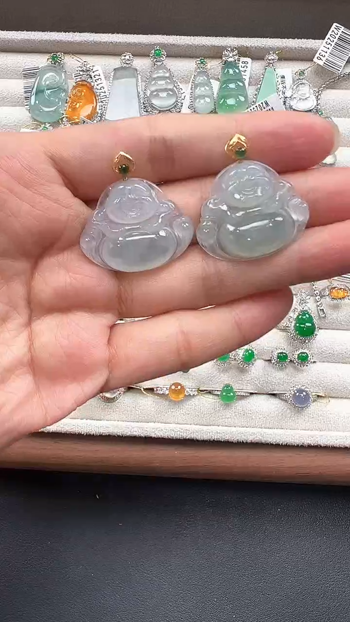 翡翠18K金镶嵌吊坠(不含链) 缅甸珠宝严选馆的多样性发其一ZLS