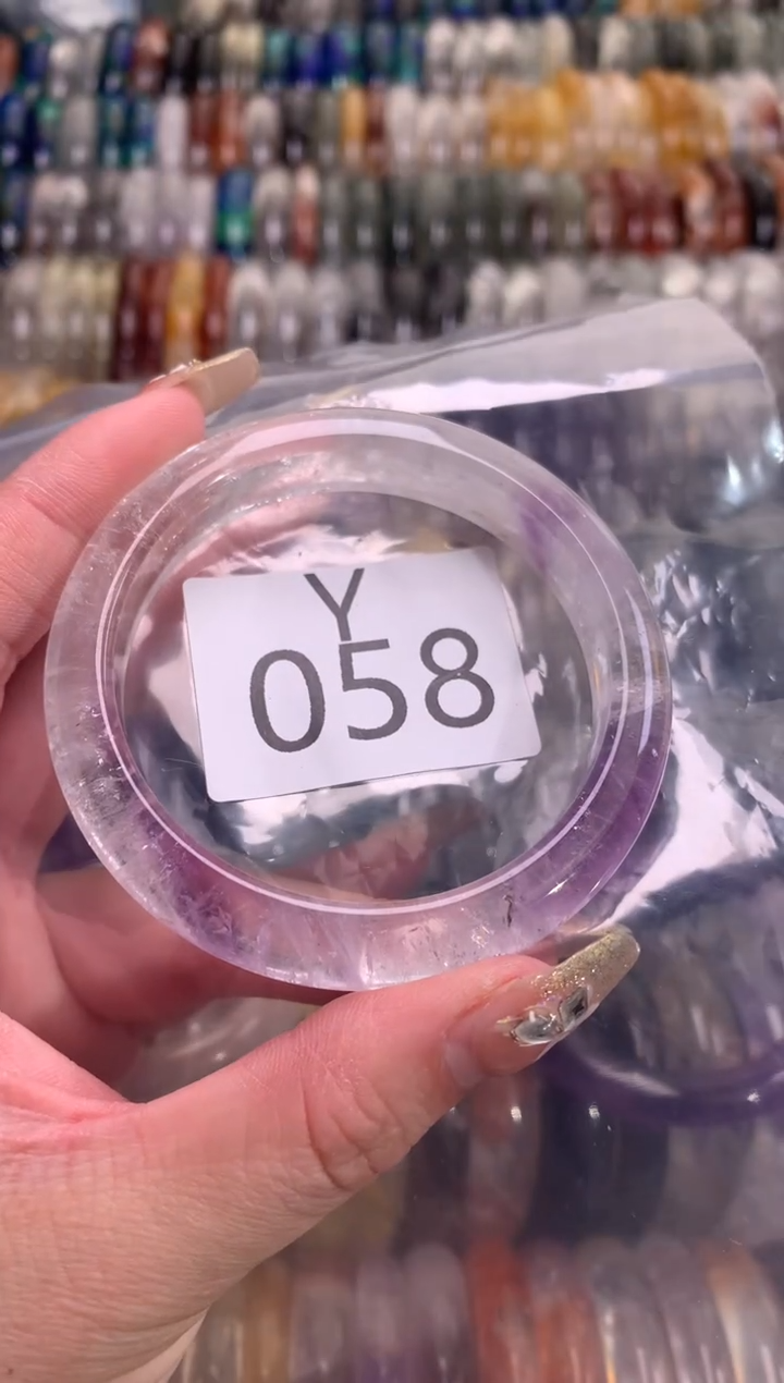 【闪购商品】水晶水晶手镯未镶嵌058-55+