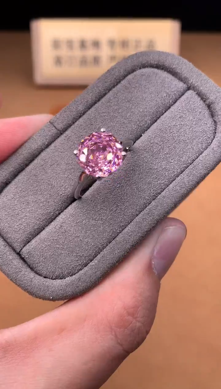 银S925镶嵌戒指碧玺2222