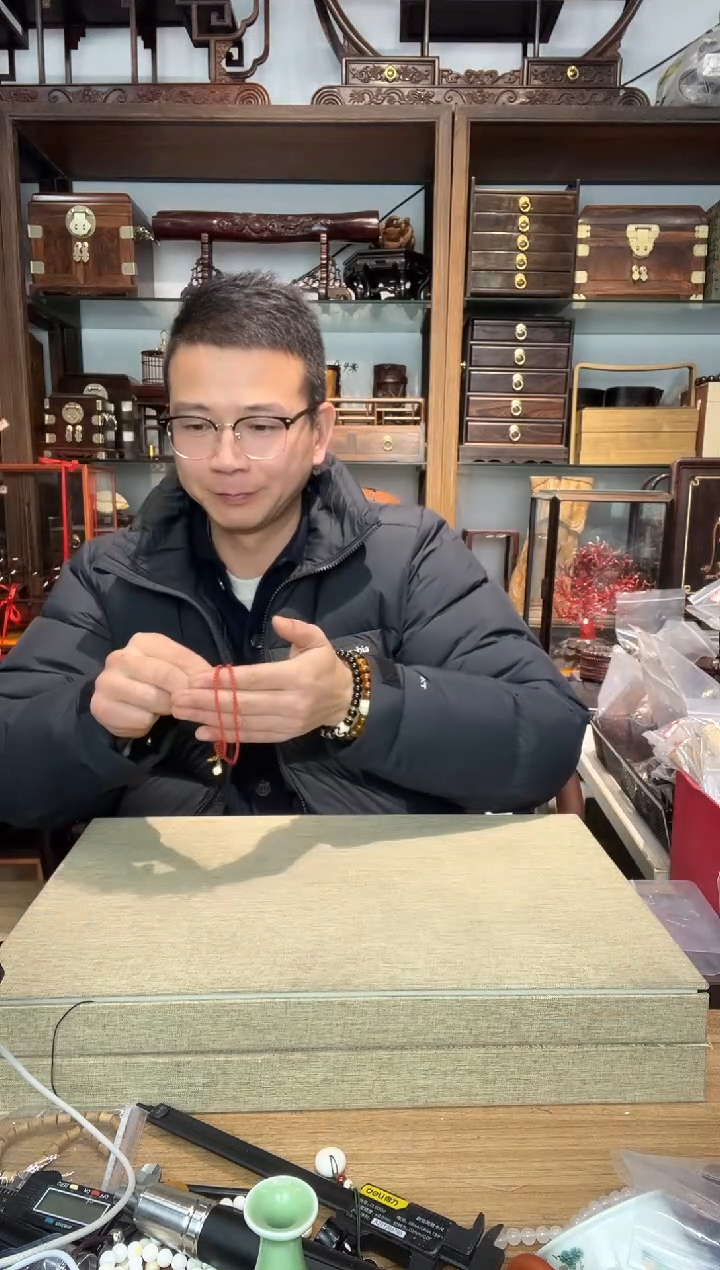 乌木类书架985海红手链