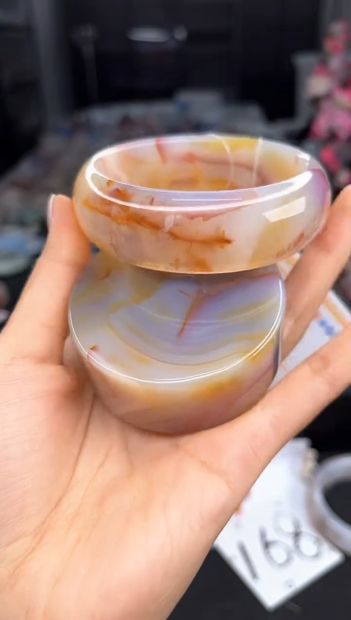 石英质玉手镯未镶嵌63圈口（赠送镯心）6563154