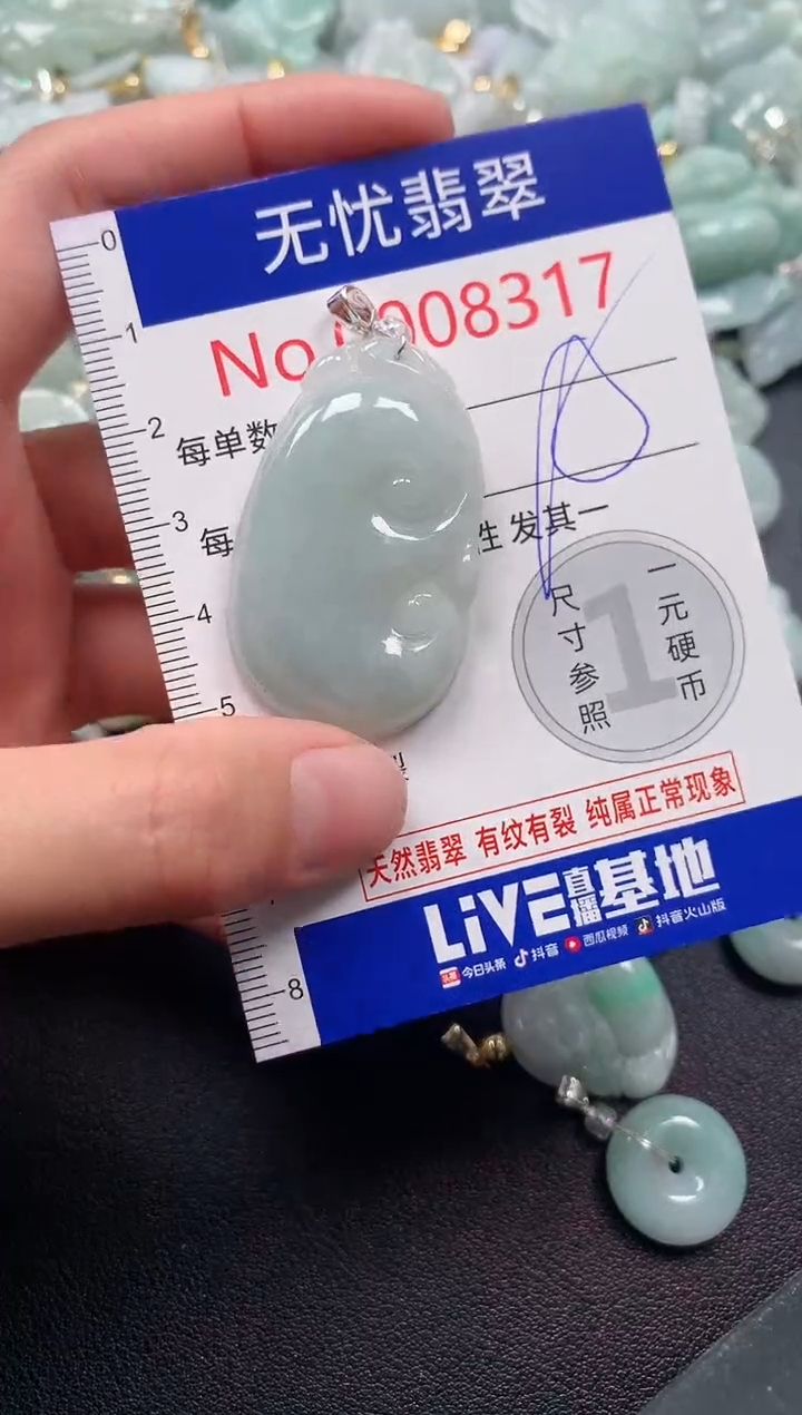 吊坠(不含链)未镶嵌翡翠8317