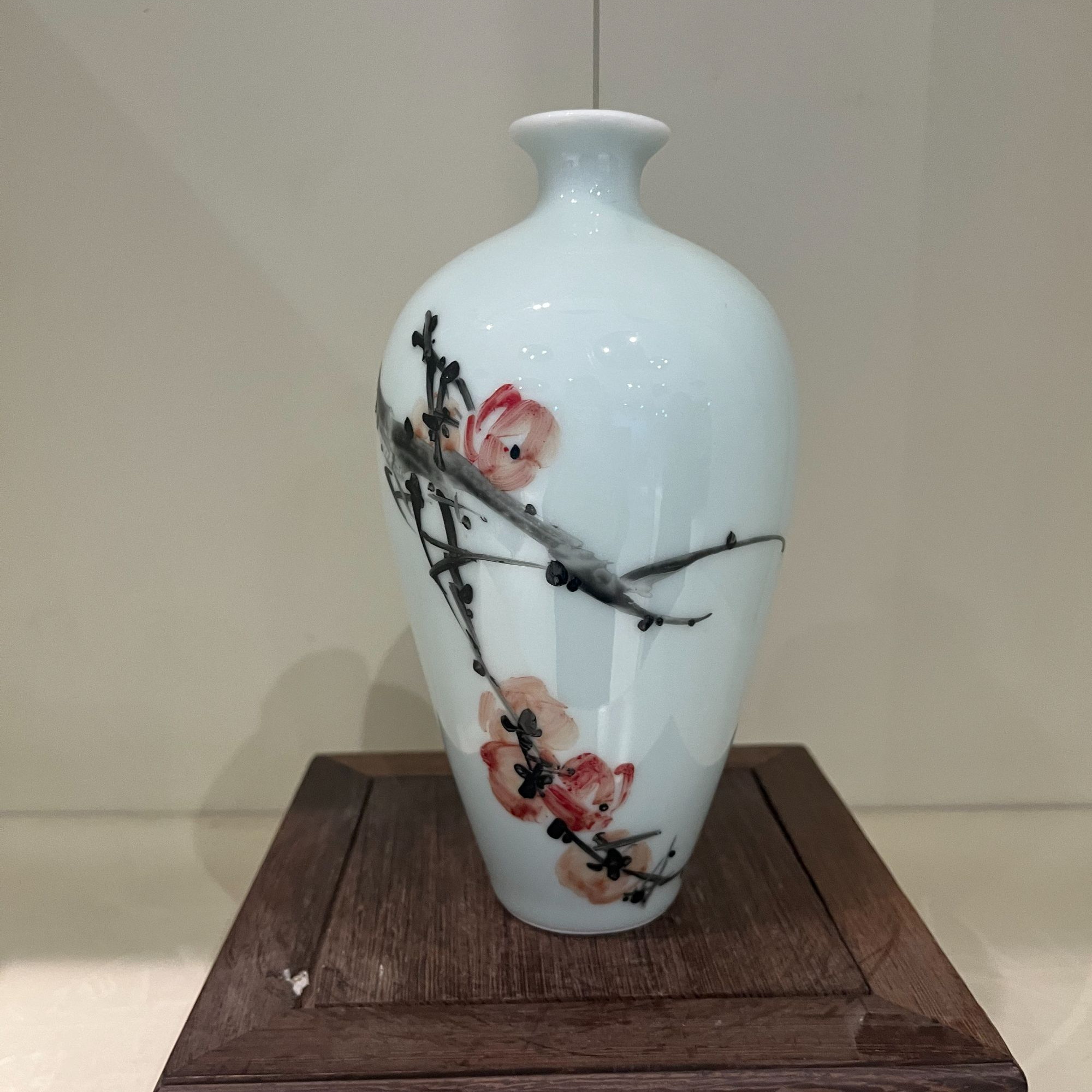 特惠款昆仑牌鲁青瓷小梅瓶《事事如意》18.5cm