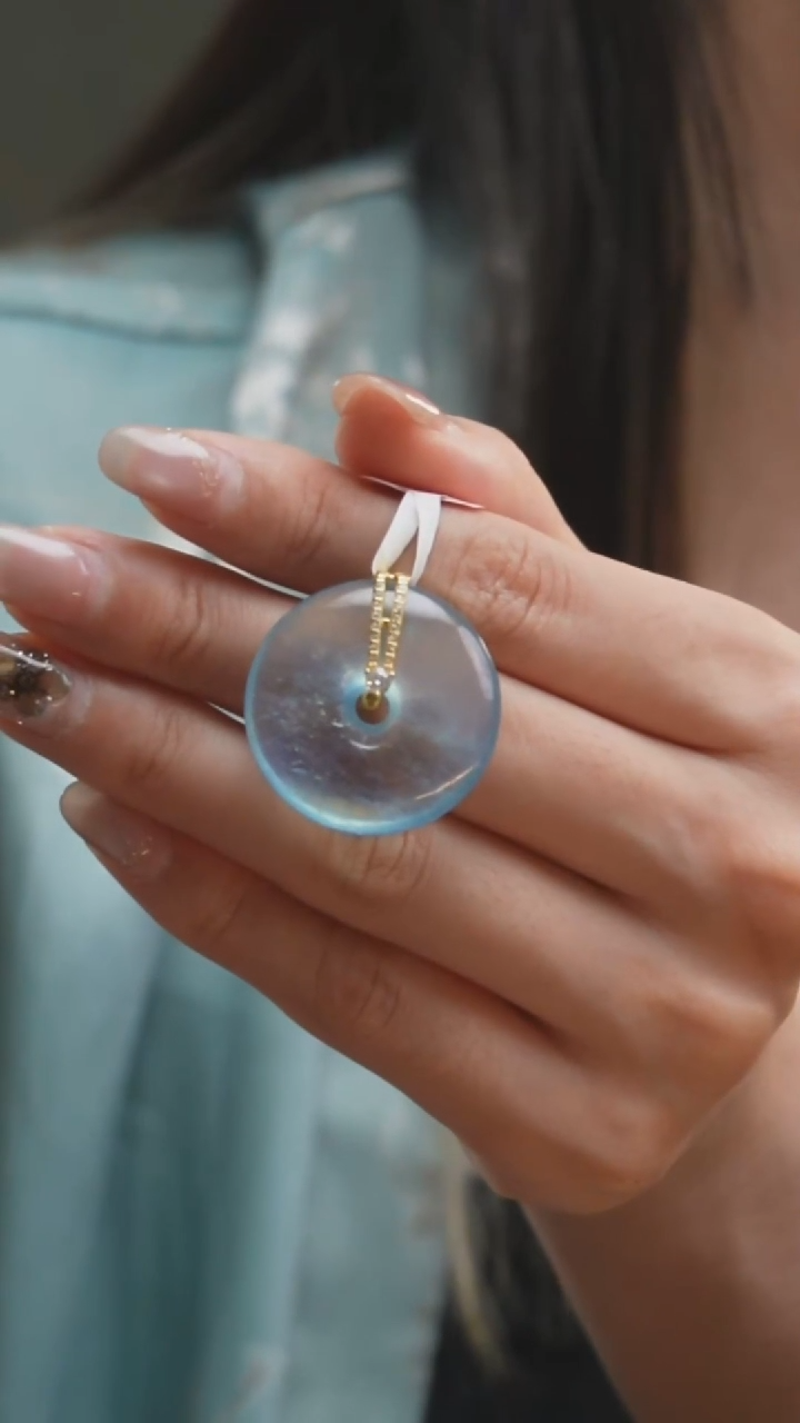 海蓝宝石颈饰未镶嵌X41