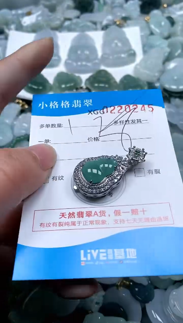 【闪购商品】翡翠颈饰未镶嵌闪购商品0220245