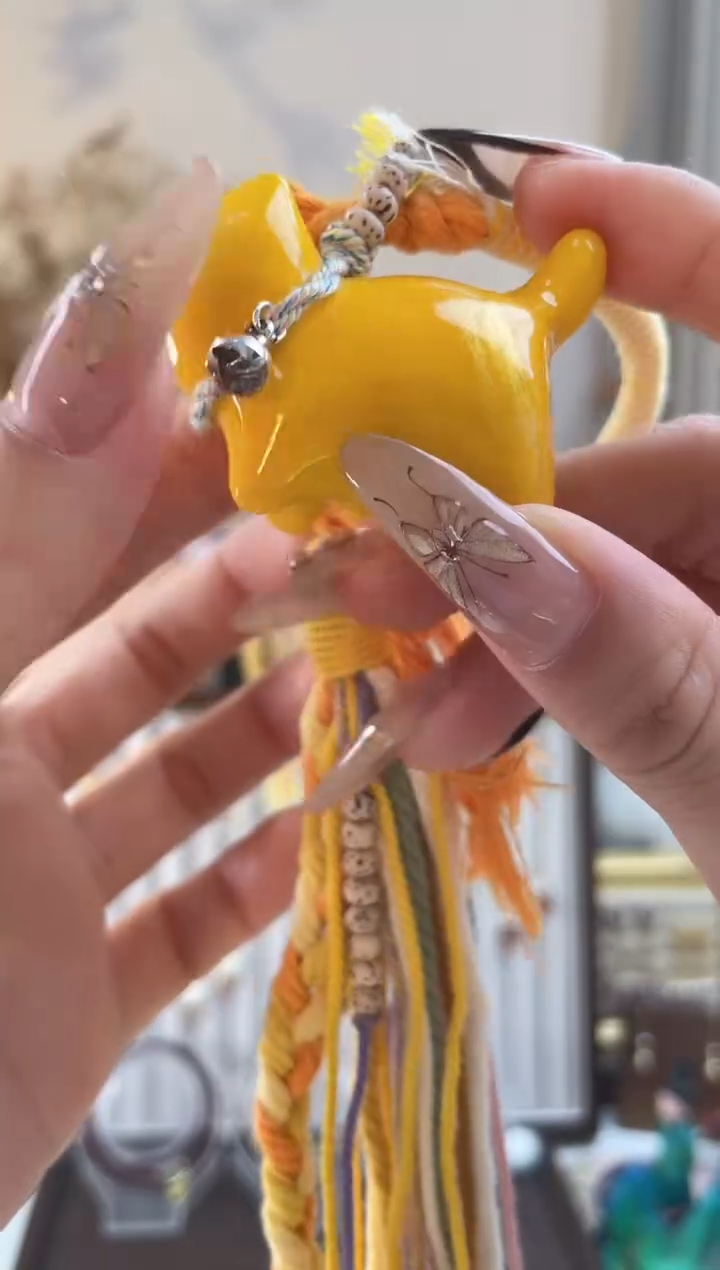 铜合金无小翘臀猫咪大漆包挂