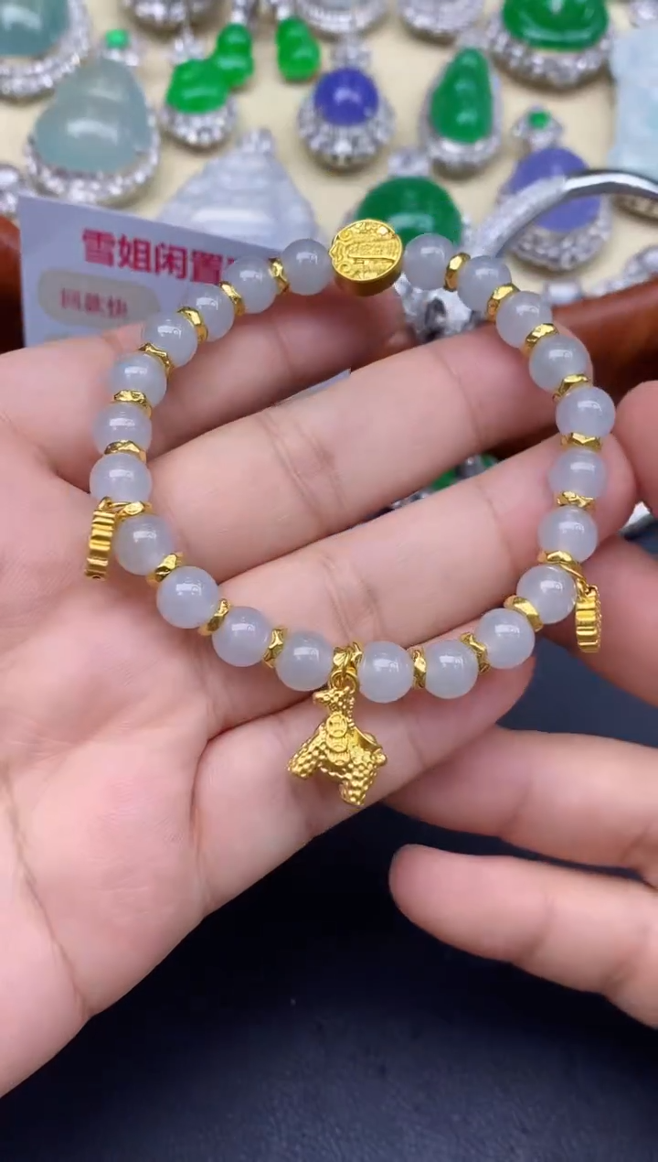 未镶嵌手链翡翠357-中国好珍宝