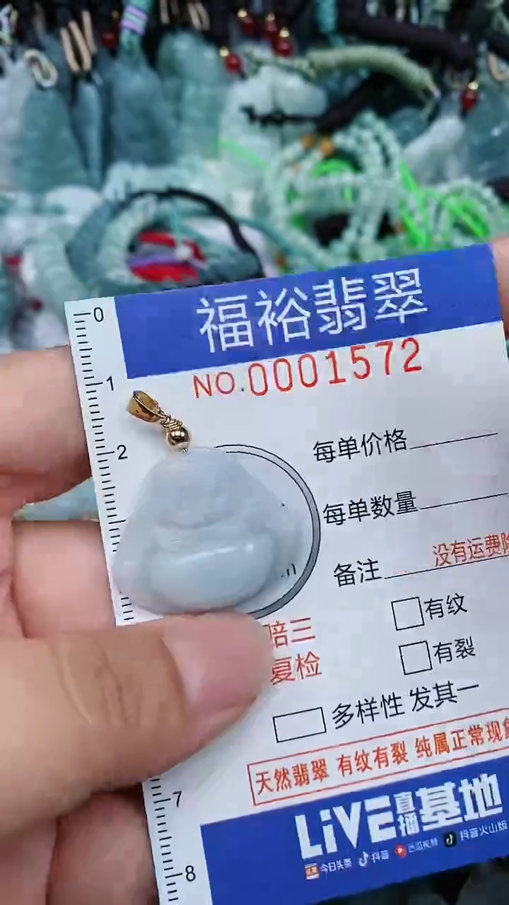 翡翠未镶嵌颈饰...0001572