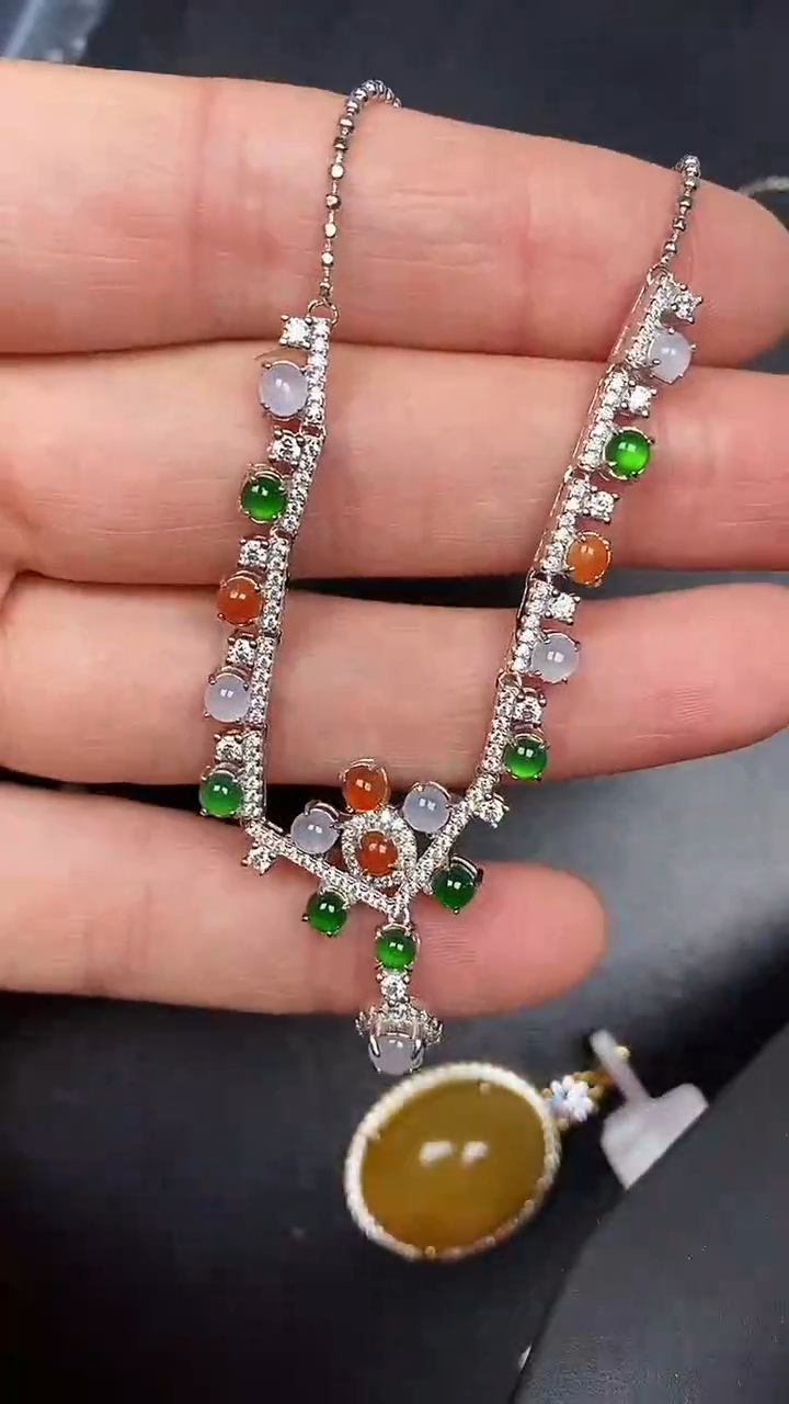 银S925镶嵌戒指翡翠1030