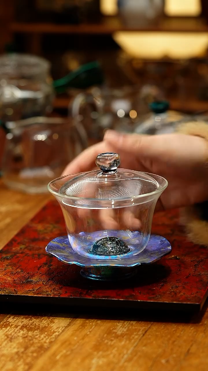 【闪购商品】禾器/斑斓曜辰盖碗/星空（星云紫）