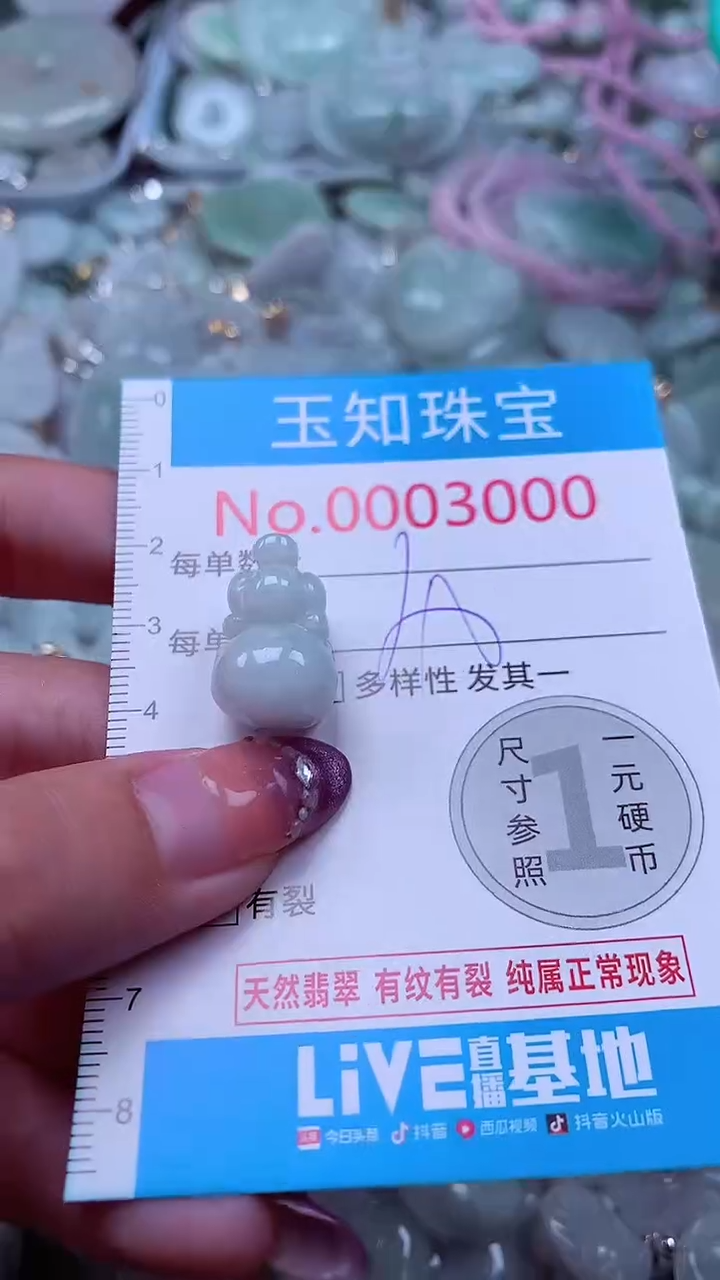 翡翠未镶嵌吊坠(不含链)3000