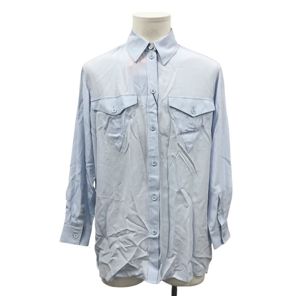 妃鱼/博柏利/桑蚕丝/衬衫/95新/M6/30