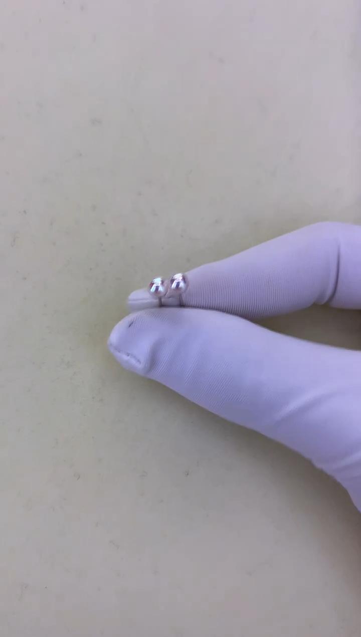 银S925镶嵌DA海水珍珠 GD248 4-5 素钉