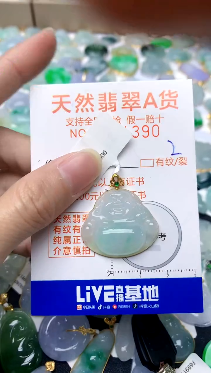 【闪购商品】翡翠颈饰18K金镶嵌2天然A货翡翠