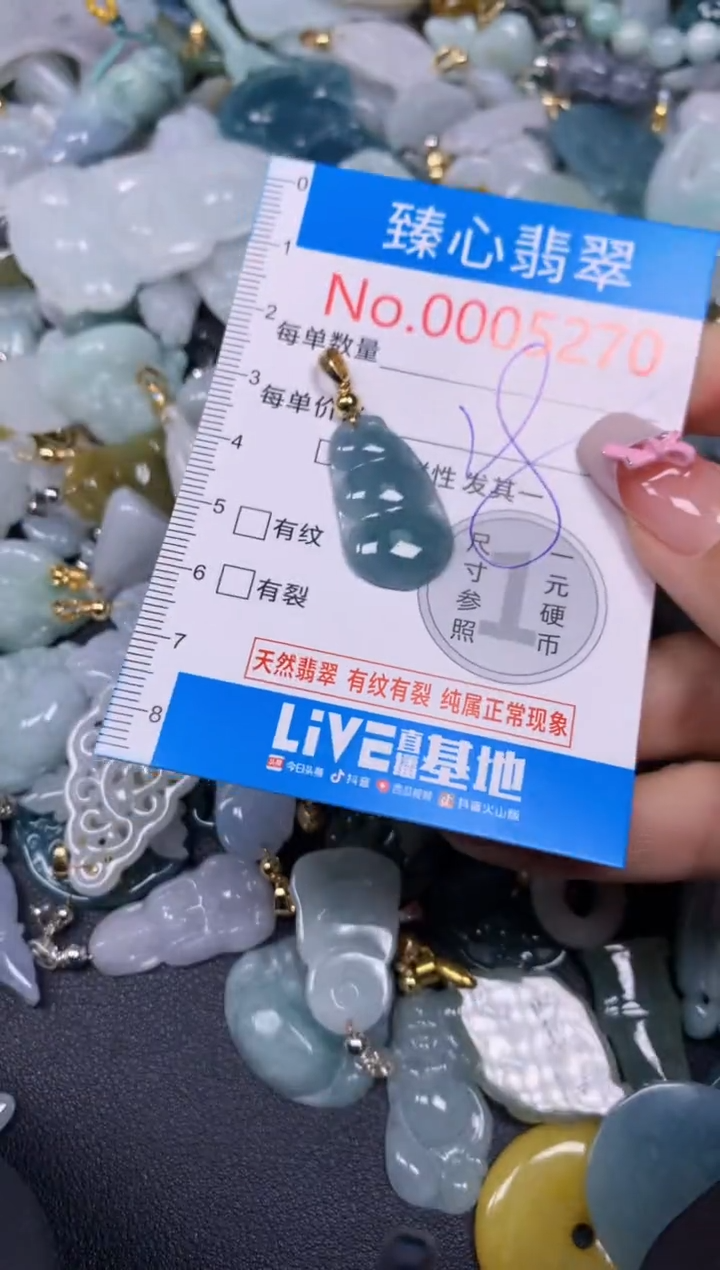 【闪购商品】翡翠颈饰未镶嵌含绳0005270