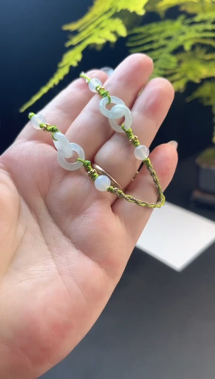 未镶嵌手绳翡翠翡翠