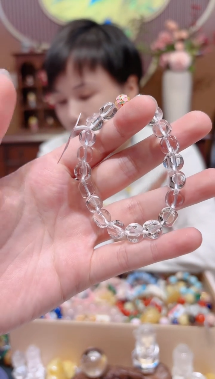 【闪购商品】水晶手串18K金镶嵌设计款珠串多样性发货其一