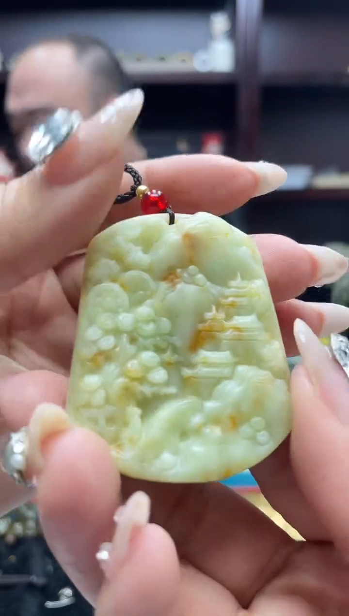 未镶嵌岫玉吊坠·