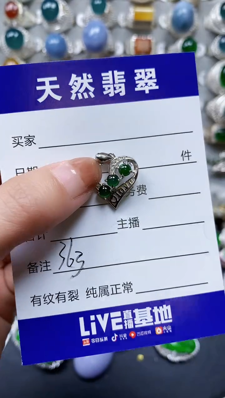 【闪购商品】翡翠颈饰银S925镶嵌0363