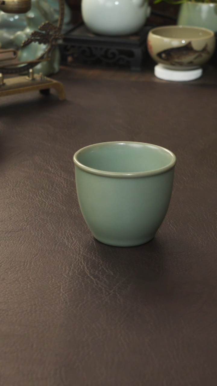 【闪购商品】杯宣宝汝瓷原矿原釉微微瑕