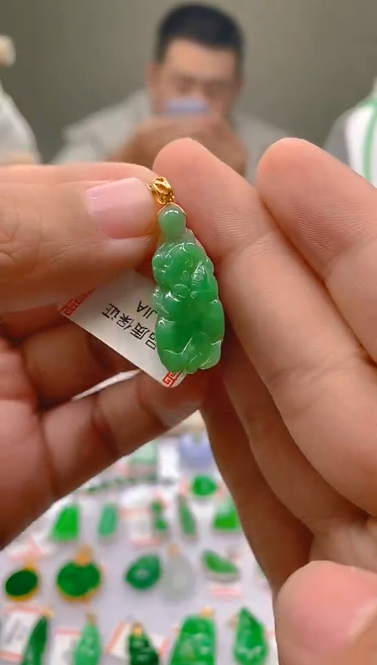 【闪购商品】翡翠颈饰18K金镶嵌新号开播，全场乱卖
