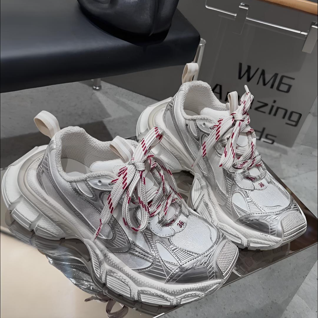 KAKA NUOYA 卡卡诺亚 0011 时尚复古休闲厚底撞色老爹鞋