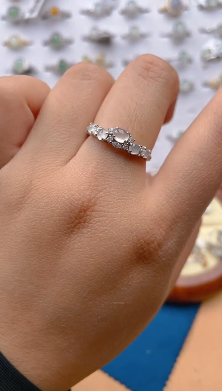 【闪购商品】翡翠戒指银S925镶嵌11111