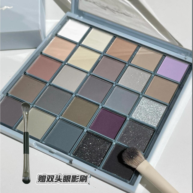 GlamColour/魔法色彩【送双头刷】25色暮野城邦眼影盘ins闪粉亮片