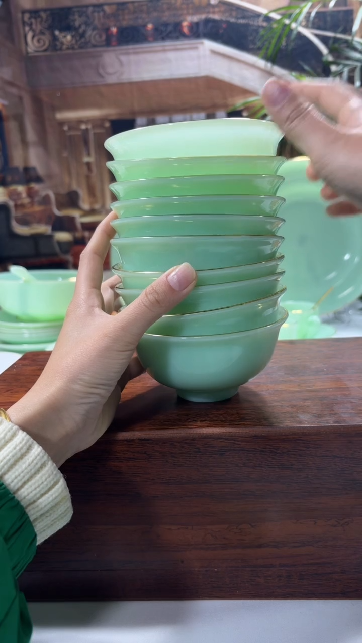 【闪购商品】...4.5英寸玉瓷碗10个口径11.5厘米