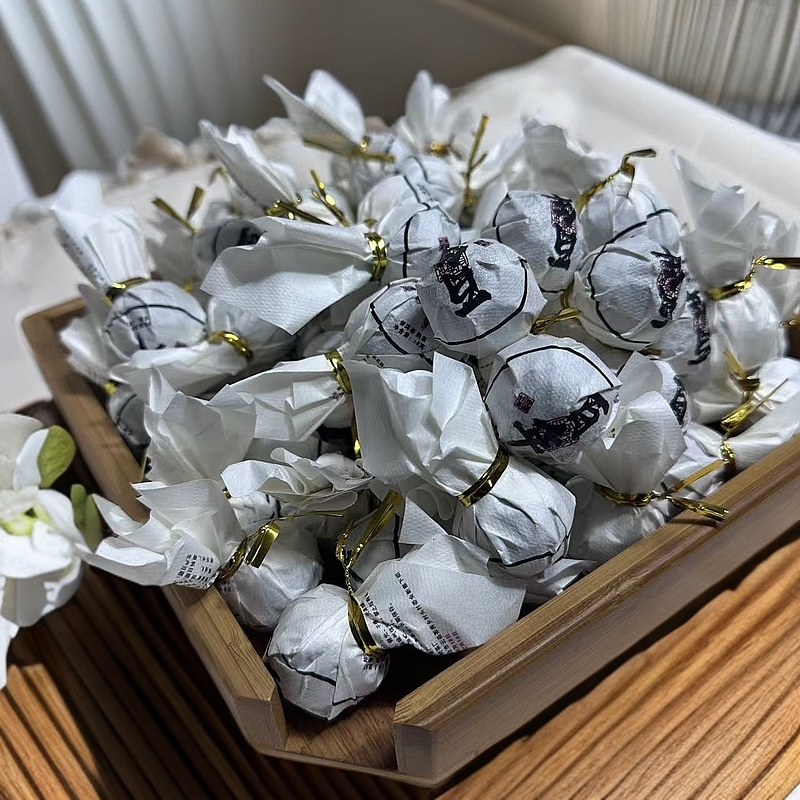 【百年熟茶龙珠】2021年·头春头采·8克/颗普洱熟茶龙珠