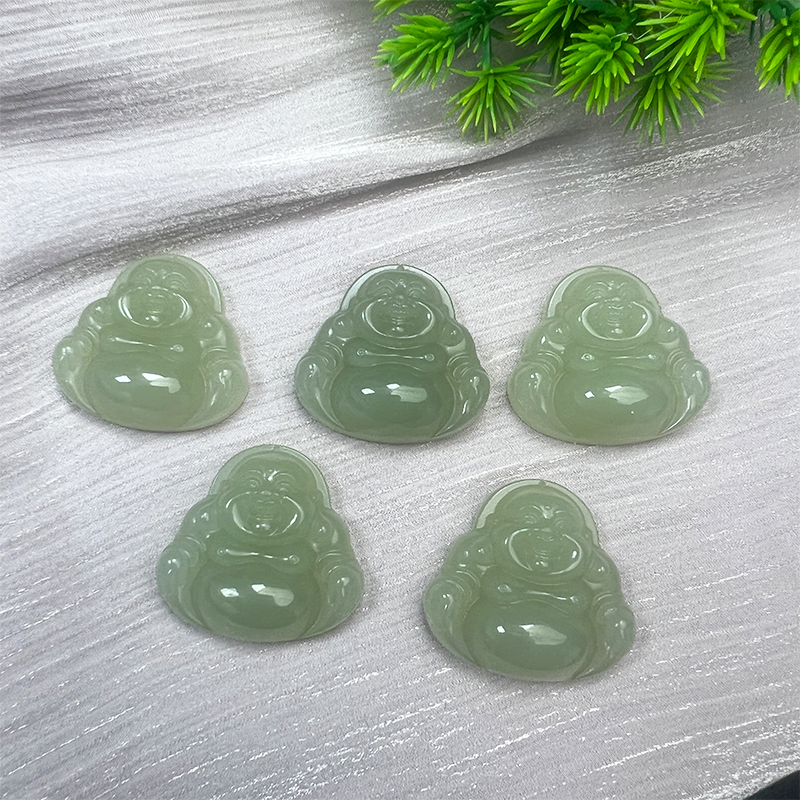 【杰少珠宝】和田玉晴水大肚佛佛公吊坠（多样性发其一）