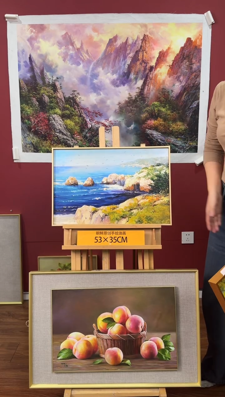 油画【115号】约53*35cm丨朝鲜原创纯手绘孤品油画丨顺丰包邮