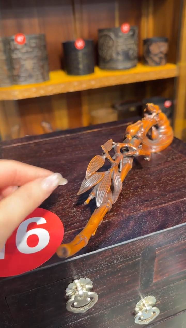 【闪购商品】木木艺黄杨木呱呱来财摆件428.88888